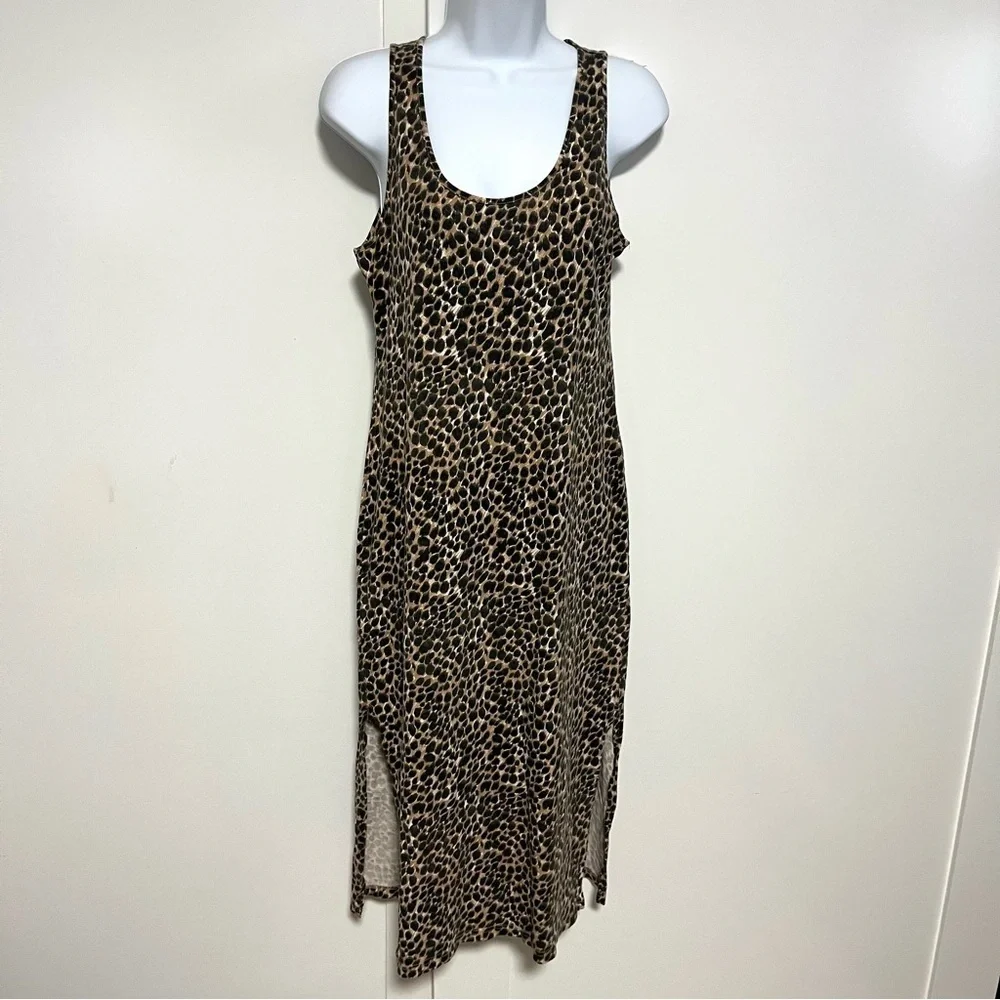 J. Crew Animal Print Sleeveless Maxi Dress Size Small Leopard Sexy Summer